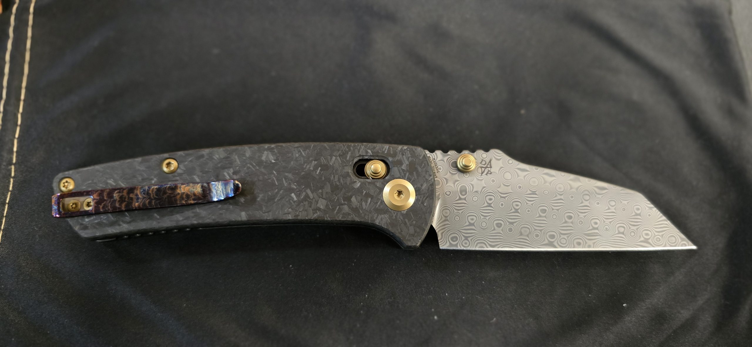 Kansept Main Street — Shred Carbon Fiber Damascus — K1015V1 - Image 2