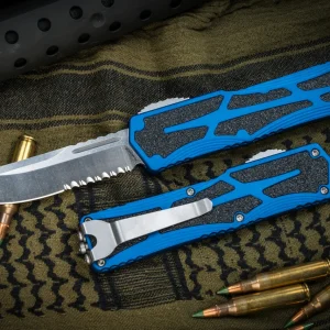 Heretic Colossus S/E Serrated — Blue — H039-2B BLU