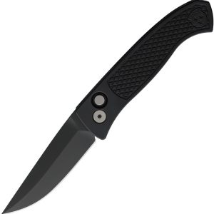Pro Tech Brend Classic Auto Black Textured Scales DLC blade WB1106